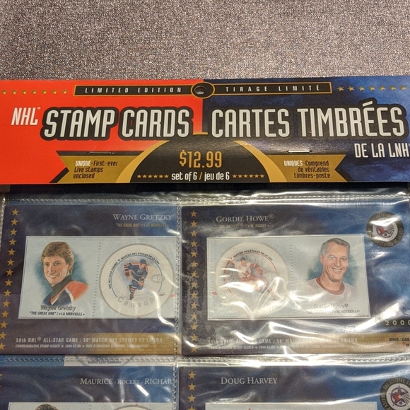 Price ⬇️ Brand new in bag 2000 NHL stamp cards - Picture 3 of 4